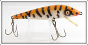 Vintage Heddon Orange Tiger Big Tiger Lure 1040 TG 