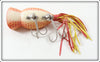 Arbogast Uncatalogued Red / Orange Crawfish 5/8 Ounce Hula Popper