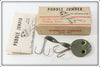 Vintage Gook Bait Company Grey Green Puddle Jumper Lure In Box