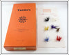 Vintage O. C. Tuttle Devil Bug Co Tuttle's Hair Flies In Box