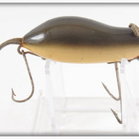 Vintage Heddon Grey Mouse Wood Meadow Mouse Lure 