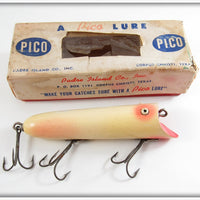 Vintage Padre Island Co Pico Pearl Plunger Lure In Box