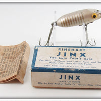 Vintage Rinehart Gold Bar Silver Body Jinx Lure In Box GBS