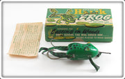 Vintage Halik Co Green Junior Halik Frog Lure In Box 