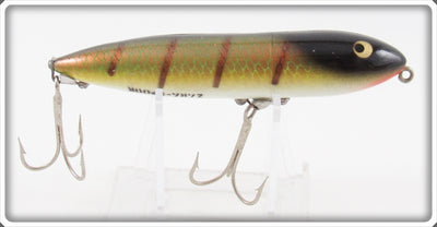 Vintage Heddon Golden Black Muskie Original Zara Spook 9255 MG Lure