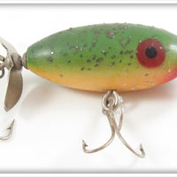 Vintage Paw Paw Green Flitter Midget Spinner Lure