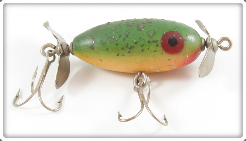 Vintage Paw Paw Green Flitter Midget Spinner Lure