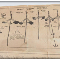 Wm. Bartleet & Sons Ltd. The Archer Spinner Paper Insert