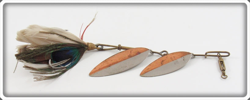 Vintage Pflueger Nickel & Copper Bearcat Double Spinner C Lure