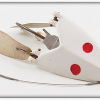 Vintage Shurebite Mfg Co White Skate Lure 