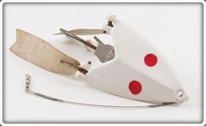 Vintage Shurebite Mfg Co White Skate Lure 