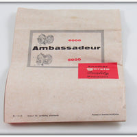 Abu Ambassadeur Red 5000 Bait Casting Reel With Case