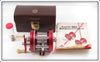 Vintage Abu Ambassadeur Red 5000 Bait Casting Reel With Case
