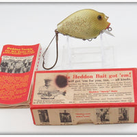 Vintage Heddon Old Shad Punkinseed Floater In Box 740 SHA