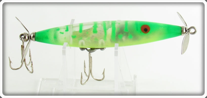 Heddon Smith KYG/S Green Coachdog Silver Reflector Dying Flutter Lure