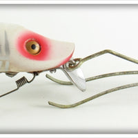 Vintage Heddon White Shore No Snag River Runt Lure