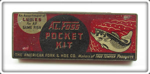 Vintage Al Foss Pocket Kit Empty Tin