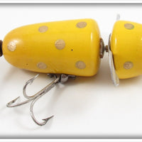 Vintage Pflueger Yellow Gold Spots Globe Lure