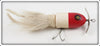 Vintage Marathon Bait Co Red & White Musk E Munk Lure 