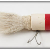 Vintage Marathon Bait Co Red & White Musk E Munk Lure 