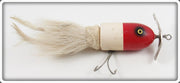 Vintage Marathon Bait Co Red & White Musk E Munk Lure 