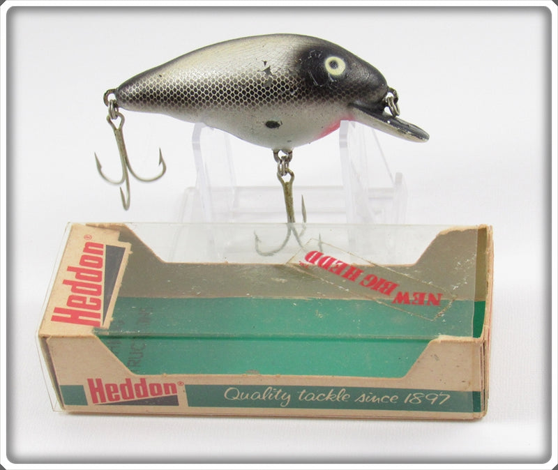 Heddon Uncatalogued Nickel Black Shiner Big Hedd Lure In Box