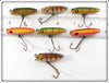 South Bend / Best O Luck Fly Rod Bait Lot Of Seven With Box