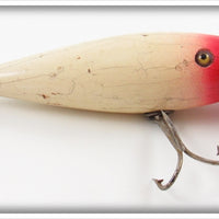 Vintage Creek Chub Blended Red Head White Wiggler Lure 102