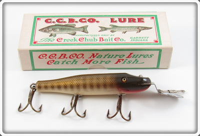 Creek Chub Pikie Scale DD Pikie In Fisherman Stamped White Border Box