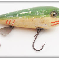 Vintage Donaly Green & White Redfin Minnow Lure