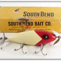 South Bend Red Arrowhead White Body Surf Oreno In Box 963 RW