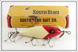 South Bend Red Arrowhead White Body Surf Oreno In Box 963 RW