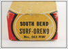 South Bend Red Arrowhead White Body Surf Oreno In Box 963 RW