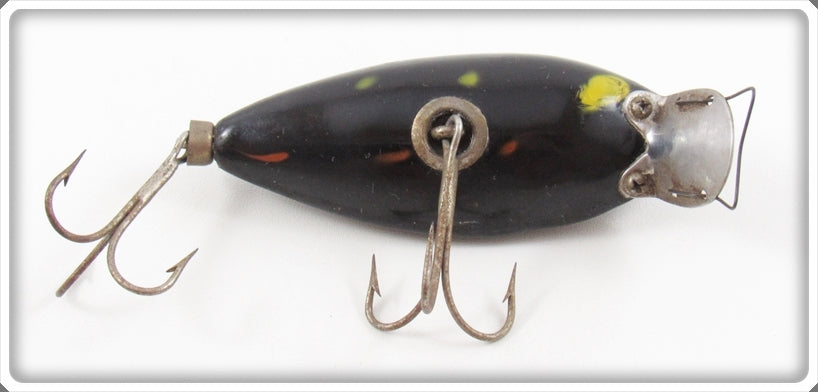 True Temper Black With Yellow & Red Spots Crippled Shad Lure 