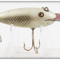 Vintage Creek Chub Silver Scale Bagy Wiggler Lure With Van Houton Lip