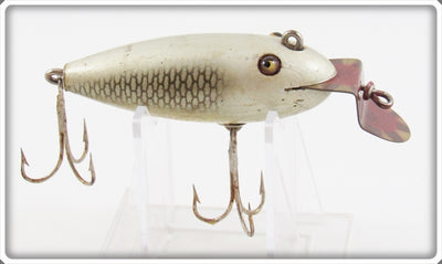 Vintage Creek Chub Silver Scale Bagy Wiggler Lure With Van Houton Lip