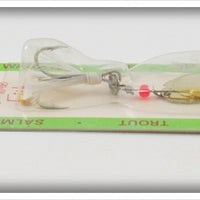 Creek Chub Gold & Silver Green Cheekie Pair On Cards