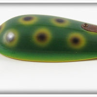 Dale Roberts Repainted Frog Spot Lauby Wonder Spoon Lure 