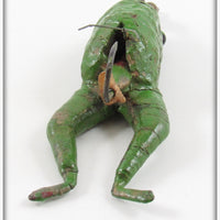 Folk Art / Fisherman Altered Frog