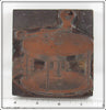 Vintage Hendryx Bastcasting Reel Large Printer's Block