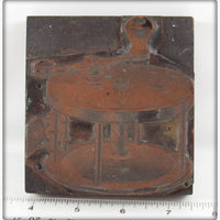 Vintage Hendryx Bastcasting Reel Large Printer's Block