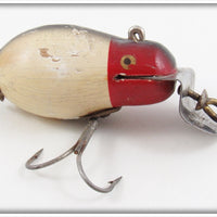 Vintage Creek Chub Red Head White Black Stripe Tiny Tim Lure