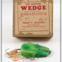 Vintage Philip F. Maguire The Genuine Wedge Frog In Box