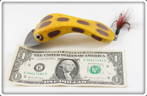 Vintage Catch All Inc Yellow Musky Size Frog Lure 