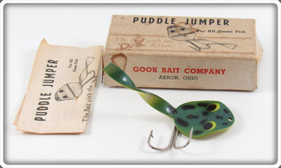 Gook Bait Company Frog Color Puddle Jumper Lure In Box