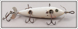 Shakespeare Solid White B Prop 44 Underwater Minnow Lure