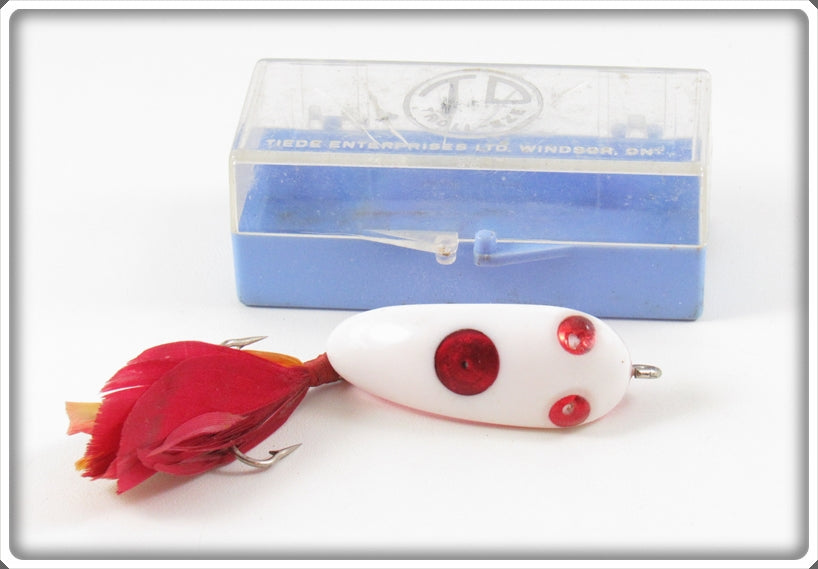 Vintage Tiede Enterprises Ltd White Doodler Lure In Box