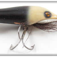 Vintage Wright & McGill Black & White Bass Nabber Lure 