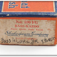 Shakespeare Fancy Green Back Bass Kazoo Empty Box 590 FG