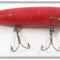 Vintage Shakespeare Solid Red Hydroplane Lure